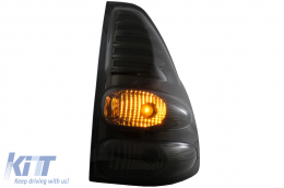 Fanali posteriori a LED per Toyota Land Cruiser FJ120 2003-2008 Red Smoke-image-6043309