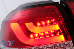 Fanali posteriori a LED per VW Golf 6 VI Hatchback 2008-2013 Rosso Trasparente-image-6105887