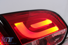 Fanali posteriori a LED per VW Golf 6 VI Hatchback 2008-2013 Rosso Trasparente-image-6105888