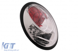 Fanali posteriori alogeni per VW New Beetle 10.1998-05.2005 Cromo Lenti trasparenti-image-6099334