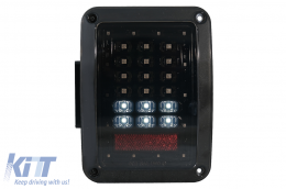 Fanali posteriori Full LED per Jeep Wrangler JK 2007-2017 Fumè-image-5999589