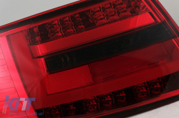 Fanali posteriori LED BAR per Audi A6 C6 4F Berlina 04.2004-2008 7 PIN Fumo rosso-image-6078363