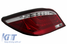 Fanali posteriori LED Lightbar per BMW Serie 5 E60 04.2003-03.2007 Rosso Bianco-image-6047783