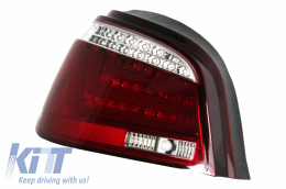 Fanali posteriori LED Lightbar per BMW Serie 5 E60 04.2003-03.2007 Rosso Bianco-image-6047784