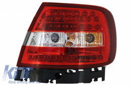 Fanali posteriori LED per AUDI A4 1994-2000 Luci Lampadine rosso bianco--image-6030881