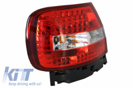 Fanali posteriori LED per AUDI A4 1994-2000 Luci Lampadine rosso bianco--image-6030882