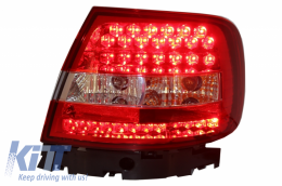 Fanali posteriori LED per AUDI A4 1994-2000 Luci Lampadine rosso bianco--image-6030884