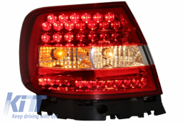 Fanali posteriori LED per AUDI A4 1994-2000 Luci Lampadine rosso bianco--image-6030887