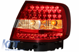 Fanali posteriori LED per AUDI A4 1994-2000 Luci Lampadine rosso bianco--image-6030888