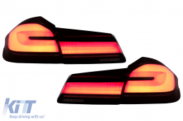 Fanali posteriori LED per BMW 5 G30 Sedan 17-19 LCI Design Luci svolta statiche-image-6096993