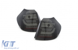 Fanali posteriori LED per BMW Serie 1 E81 E87 09.2007-2011 Nero fumo-image-65463