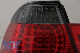 Fanali posteriori LED per BMW Serie 3 E46 Berlina 05-1998-08-2001 Rosso Nero--image-6060581