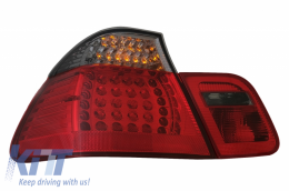 Fanali posteriori LED per BMW Serie 3 E46 Berlina 05-1998-08-2001 Rosso Nero--image-6060585