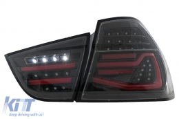 Fanali posteriori LED per BMW Serie 3 E90 LCI 09-11 Fumo Dynamic Lights-image-6110068