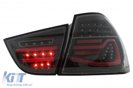 Fanali posteriori LED per BMW Serie 3 E90 LCI 09-11 Fumo Dynamic Lights-image-6110071