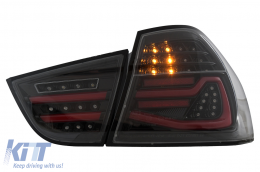 Fanali posteriori LED per BMW Serie 3 E90 LCI 09-11 Fumo Dynamic Lights-image-6110074