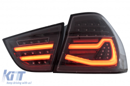 Fanali posteriori LED per BMW Serie 3 E90 LCI 09-11 Fumo Dynamic Lights-image-6110078