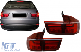 Fanali posteriori LED per BMW X5 E70 2007-2010 Light Bar LCI Facelift Design-image-6086989