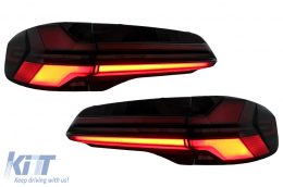 Fanali posteriori LED per BMW X5 G05 2019-2022 Conversione al design LCI 2024 Coppia-image-6109718