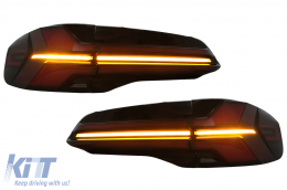 Fanali posteriori LED per BMW X5 G05 2019-2022 Conversione al design LCI 2024 Coppia-image-6109721