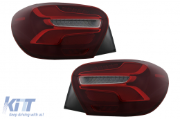 Fanali Posteriori LED per Mercedes Classe A W176 13-08.15 Rosso Facelift Design Dinamico-image-6110406