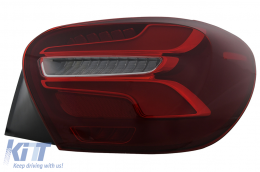 Fanali Posteriori LED per Mercedes Classe A W176 13-08.15 Rosso Facelift Design Dinamico-image-6110407