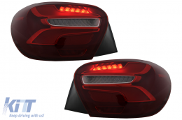 Fanali Posteriori LED per Mercedes Classe A W176 13-08.15 Rosso Facelift Design Dinamico-image-6110414