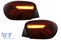 Fanali Posteriori LED per Mercedes Classe A W176 13-08.15 Rosso Facelift Design Dinamico-image-6110419