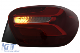 Fanali Posteriori LED per Mercedes Classe A W176 13-08.15 Rosso Facelift Design Dinamico-image-6110420