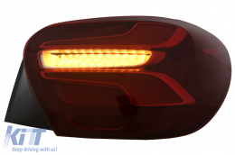 Fanali Posteriori LED per Mercedes Classe A W176 13-08.15 Rosso Facelift Design Dinamico-image-6110421