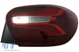 Fanali Posteriori LED per Mercedes Classe A W176 13-08.15 Rosso Facelift Design Dinamico-image-6110424