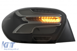 Fanali Posteriori LED per Mercedes Classe A W176 13-08.15 Fumo Facelift Design Dinamico-image-6110129