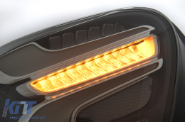 Fanali Posteriori LED per Mercedes Classe A W176 13-08.15 Fumo Facelift Design Dinamico-image-6110131