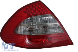 Fanali posteriori LED per Mercedes Classe E W211 Limousine 02-04.06 Fumo rosso-image-6068510