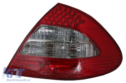 Fanali posteriori LED per Mercedes Classe E W211 Limousine 02-04.06 Fumo rosso-image-6068511