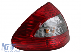 Fanali posteriori LED per Mercedes Classe E W211 Limousine 02-04.06 Fumo rosso-image-6068512