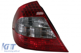 Fanali posteriori LED per Mercedes Classe E W211 Limousine 02-04.06 Fumo rosso-image-6068513