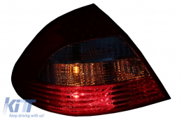 Fanali posteriori LED per Mercedes Classe E W211 Limousine 02-04.06 Fumo rosso-image-6068515