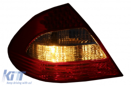 Fanali posteriori LED per Mercedes Classe E W211 Limousine 02-04.06 Fumo rosso-image-6068516