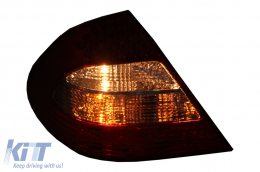 Fanali posteriori LED per Mercedes Classe E W211 Limousine 02-04.06 Fumo rosso-image-6068518