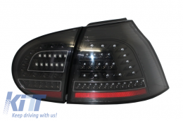 Fanali posteriori LED per VW Golf V 5 LHD 04-09 Lampada Nero Urban Style-image-6021609