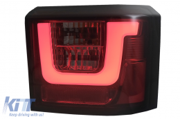 Fanali posteriori LED per VW T4 Transporter Caravelle Multivan 90-03 Lampadine Fumo-image-6086726