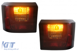 Fanali posteriori LED per VW T4 Transporter Caravelle Multivan 90-03 Lampadine Fumo-image-6086730