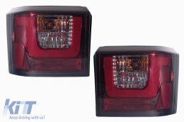 Fanali posteriori LED per VW T4 Transporter Caravelle Multivan 90-03 Lampadine Fumo-image-6086735