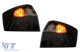 Fanali posteriori per Audi A4 B6 Berlina 01-04 Fumo Luci Lampadina-image-6077305