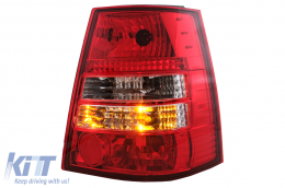 Fanali posteriori per VW Golf 4 IV 1997-2004 Bora (1999-2006) Variante Rosso Trasparente-image-6102032