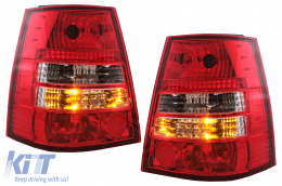 Fanali posteriori per VW Golf 4 IV 1997-2004 Bora (1999-2006) Variante Rosso Trasparente-image-6102033