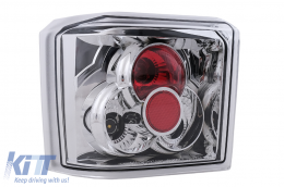 Fanali posteriori per VW T4 Transporter Caravelle Multivan 1990-03.2003 Chrome-image-6100017