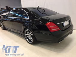 Предна Броня подходяща за Mercedes S-Class W221 (2005-2012) S63 S65 Дизайн-image-44469