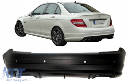 Задна Броня подходяща за Mercedes C-Class W204 (2007-2011) C63 Дизайн-image-6093711